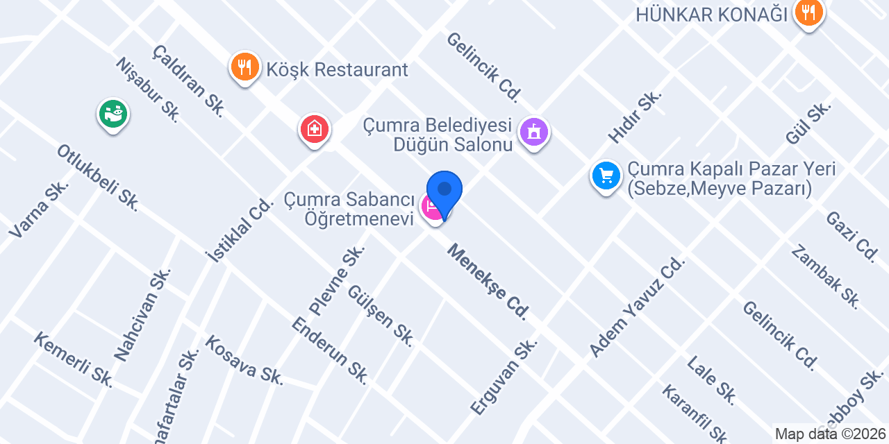 Halkbank Çumra Şubesi konumu