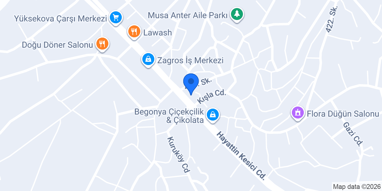 Şato cafe konumu