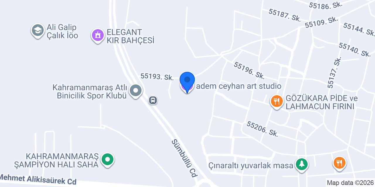 adem ceyhan art studio konumu
