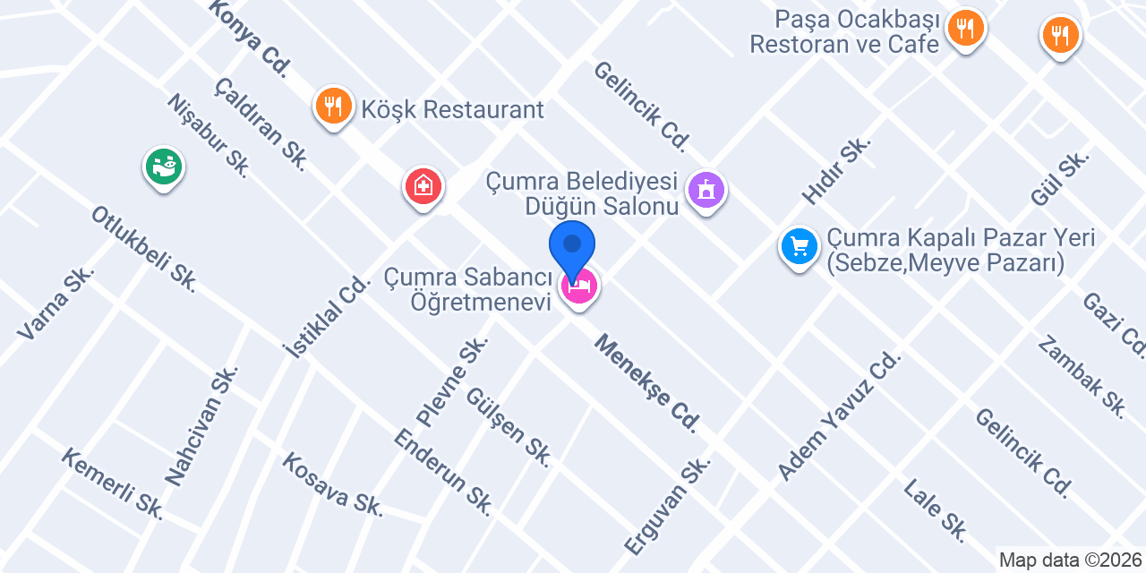 Özel Anafen Ortaokulu konumu