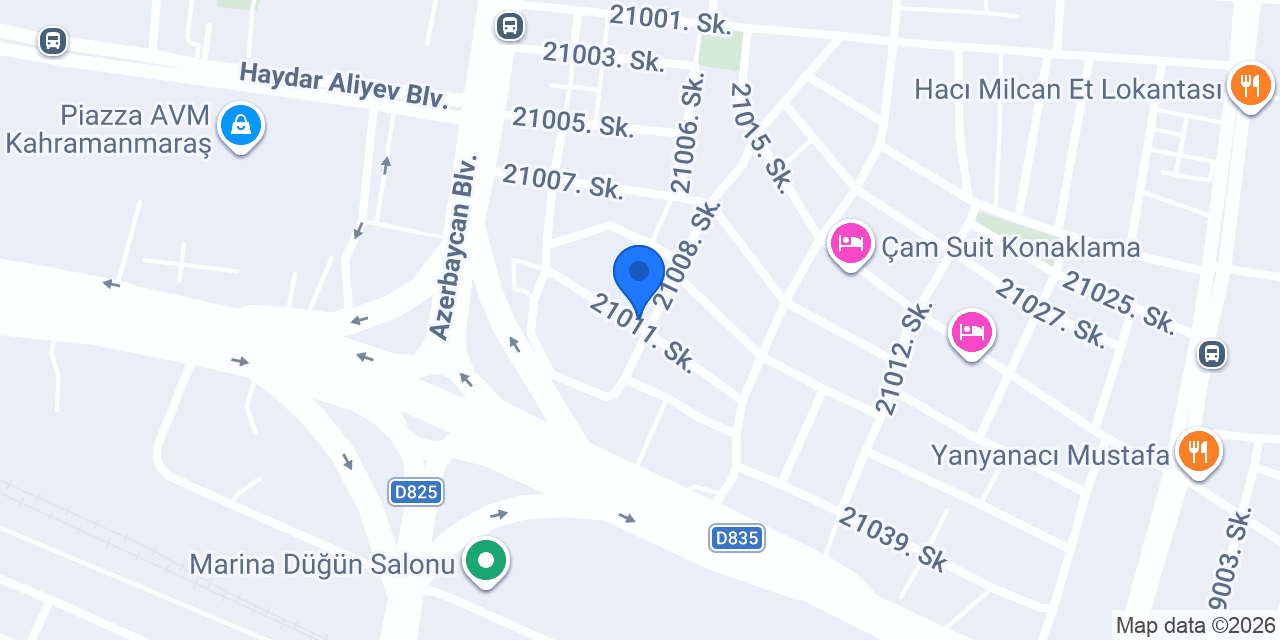 EFA Bilgi Sistemleri - Kahramanmaraş konumu