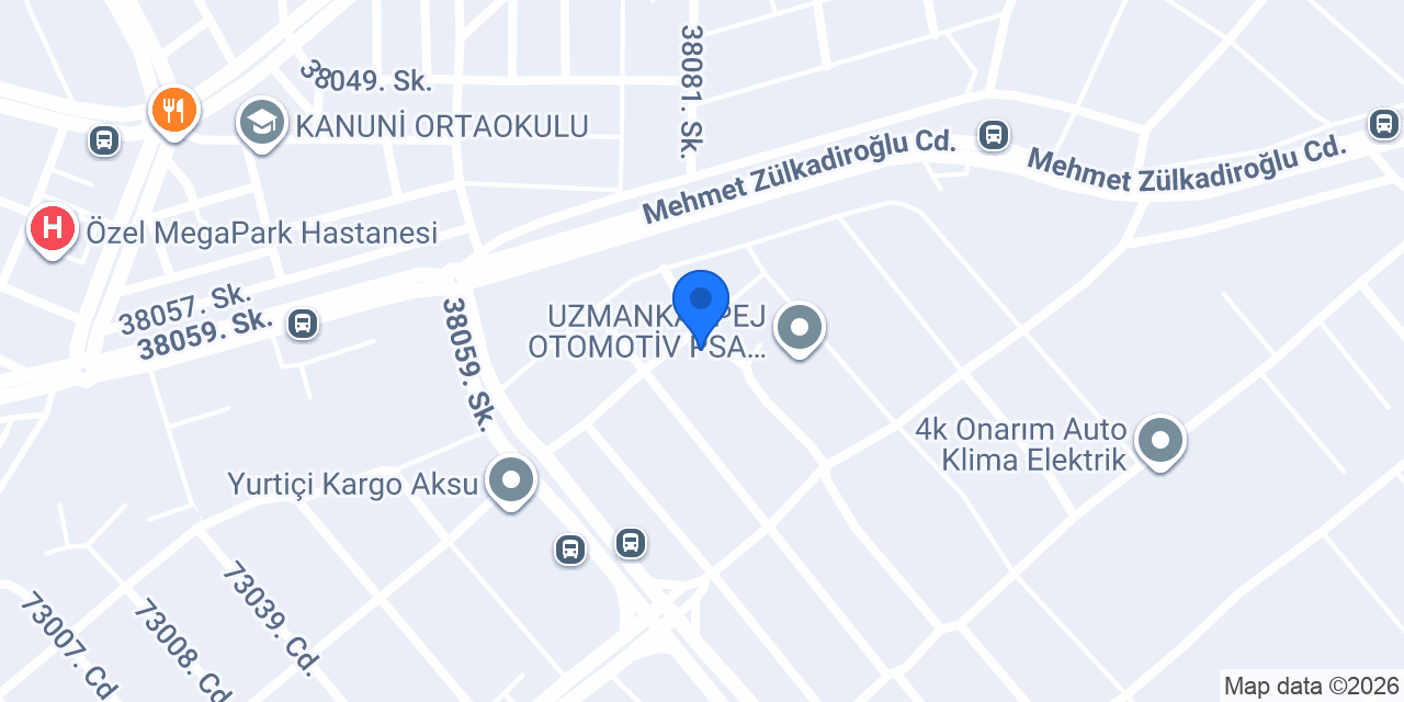 Han Oto Kilit konumu