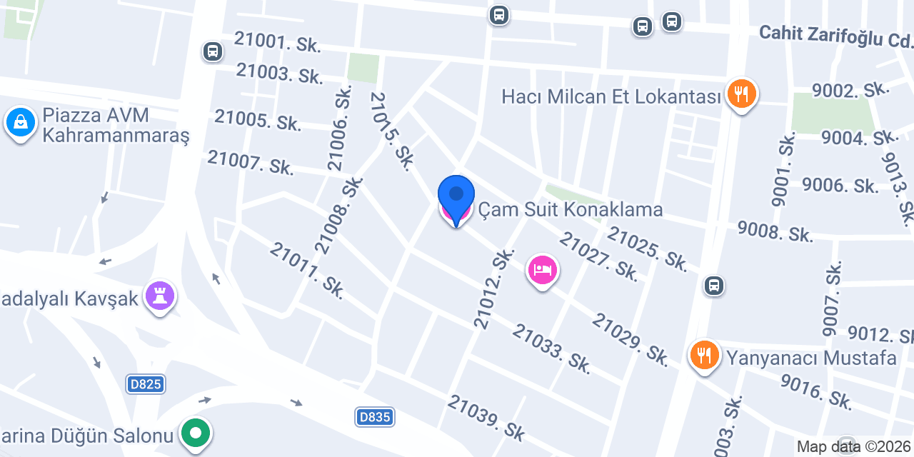 Çam Suit Konaklama konumu