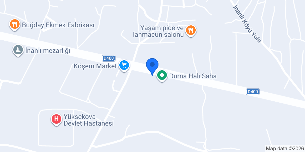 Ova Prefabrik Yüksekova konumu