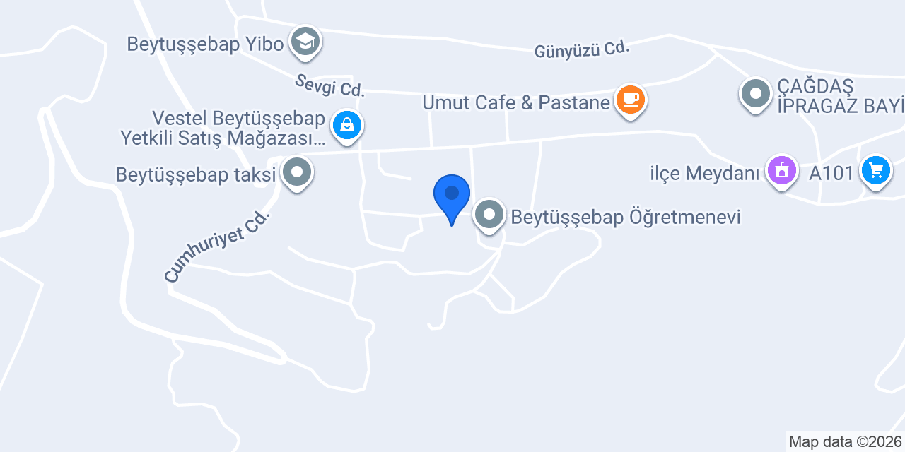 Beytüşşebap Sürücü Kursu konumu