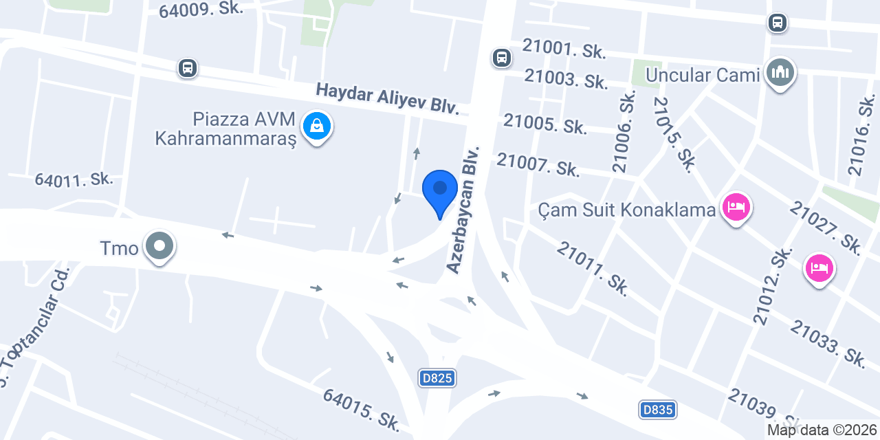 Kahramanmaraş Efe Turizm konumu