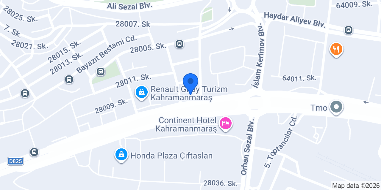 Yıldızlar otomotiv konumu