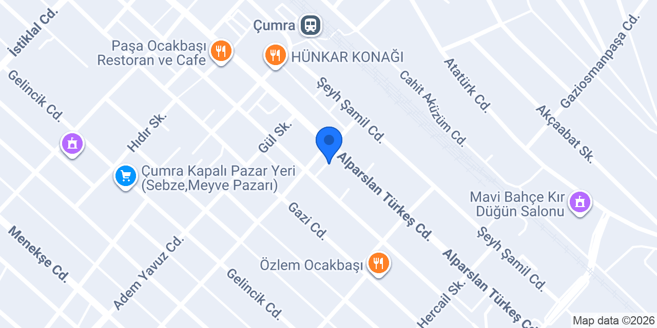 Güçlü Tekel bayii konumu