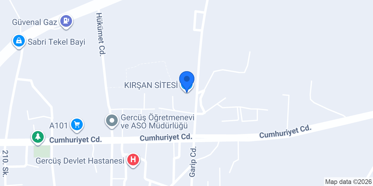 KIRŞAN SİTESİ konumu