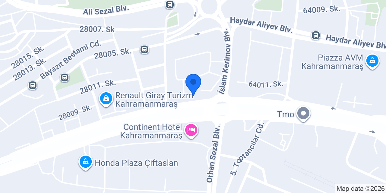 Kuveyt Türk - Kahramanmaraş Ticari Şubesi konumu