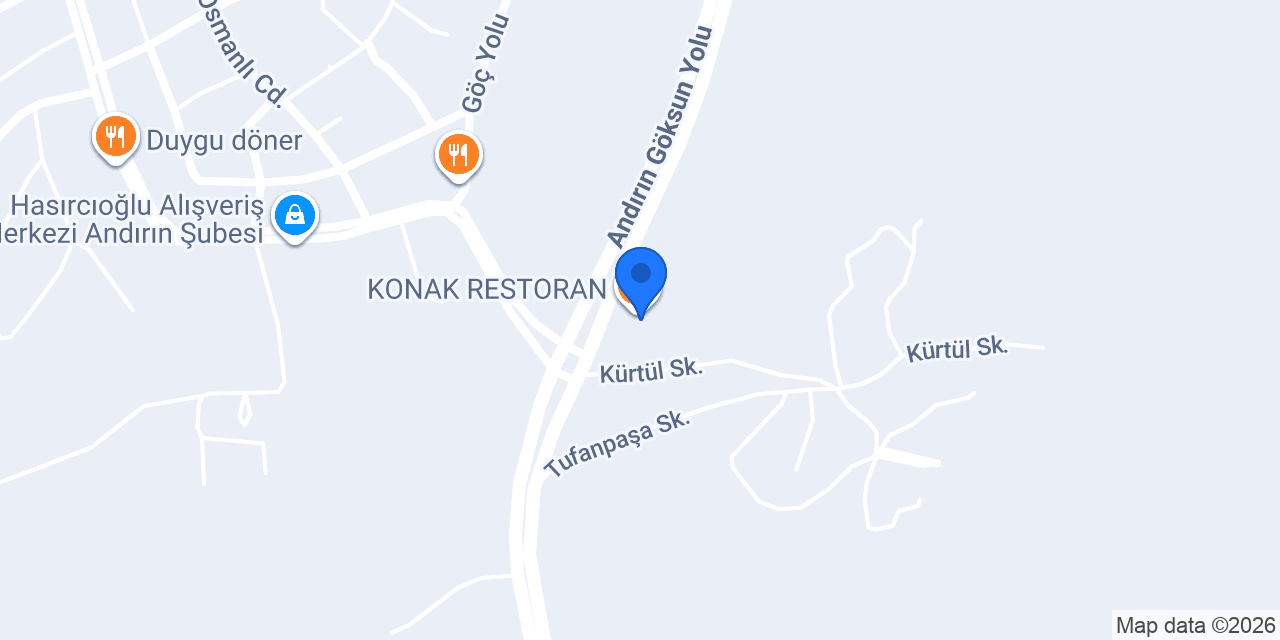 KONAK RESTORAN konumu