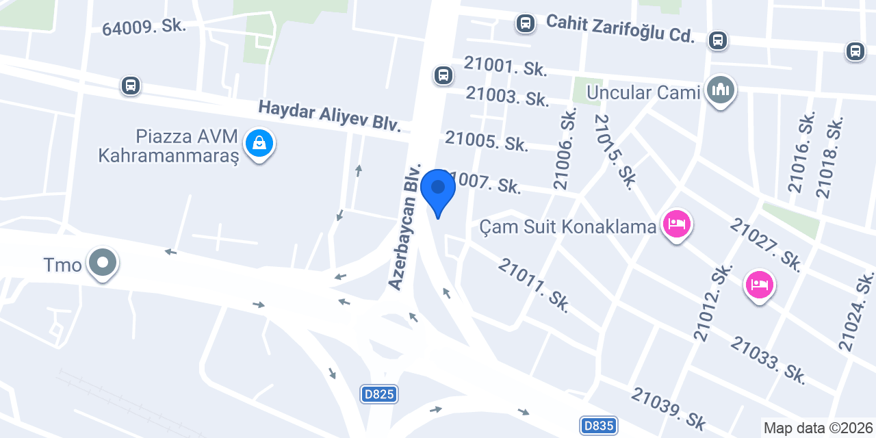 Garanti BBVA Kahramanmaraş Çarşı Şubesi konumu