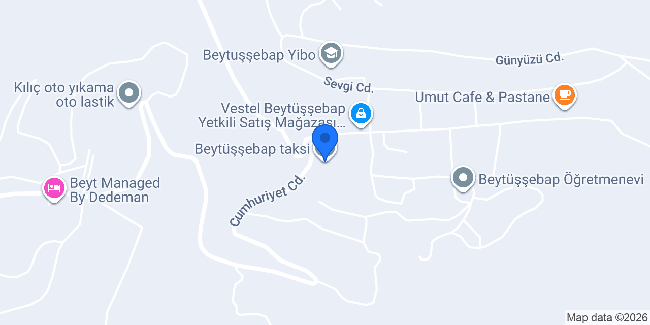 Tapu Müdürlüğü konumu