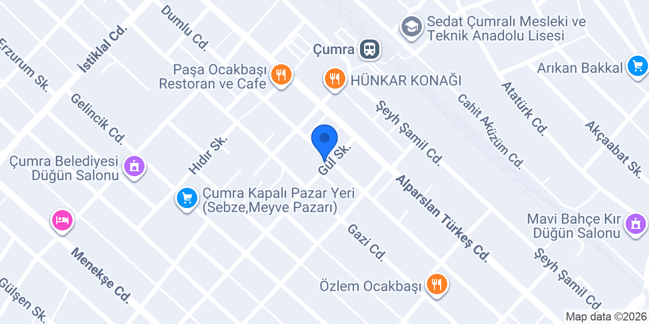 Veteriner Hekim Talip Şentürk konumu