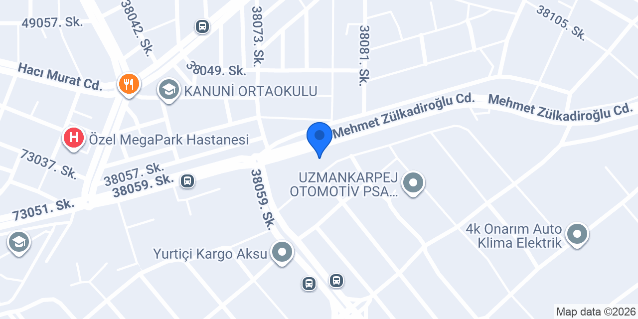 Kamar otomotiv Yedek Parça konumu