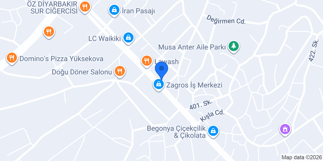 ÇAPRAZ KÖFTE konumu