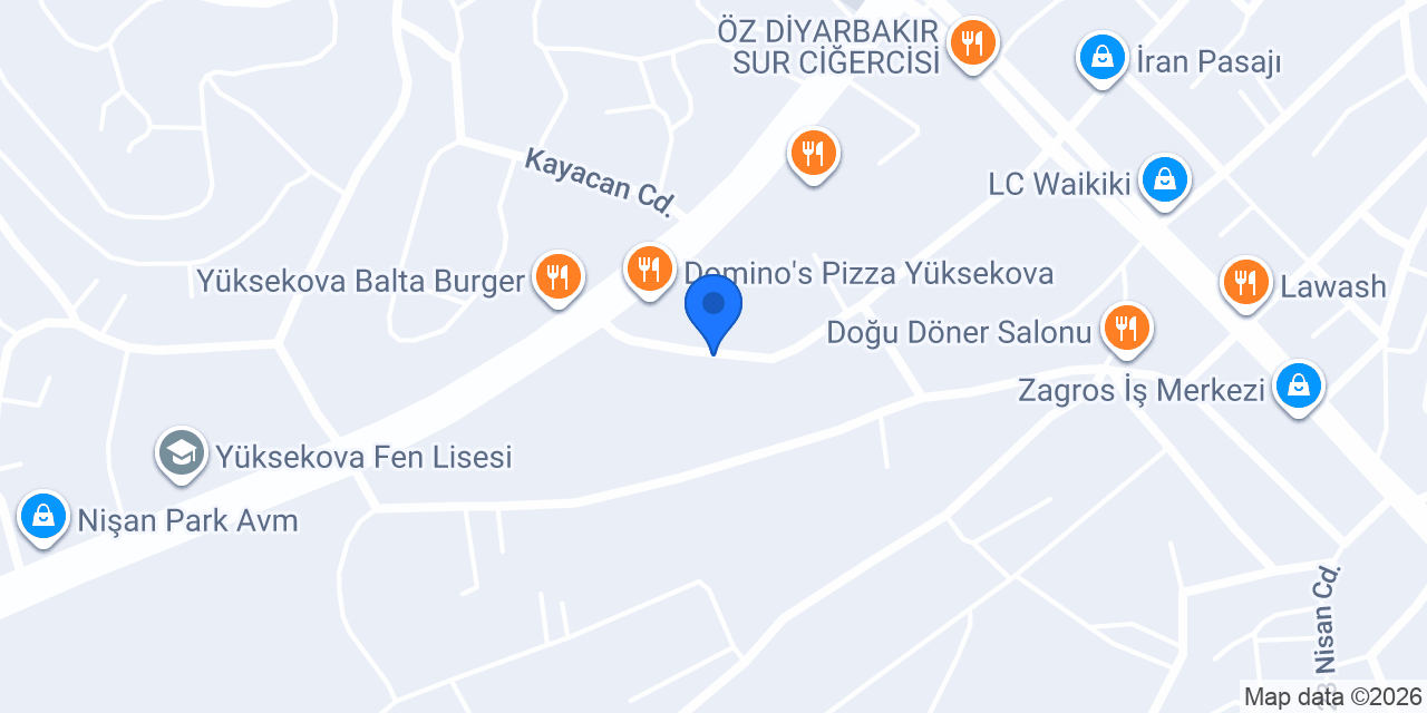Yüksekova İmam Hatip Ortaokulu konumu