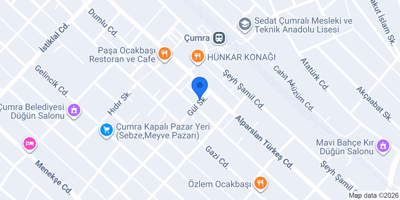 Günal Veteriner Kliniği konumu