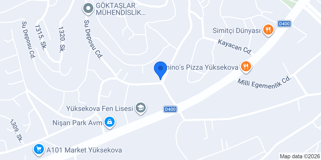 BERF RENT A CAR konumu