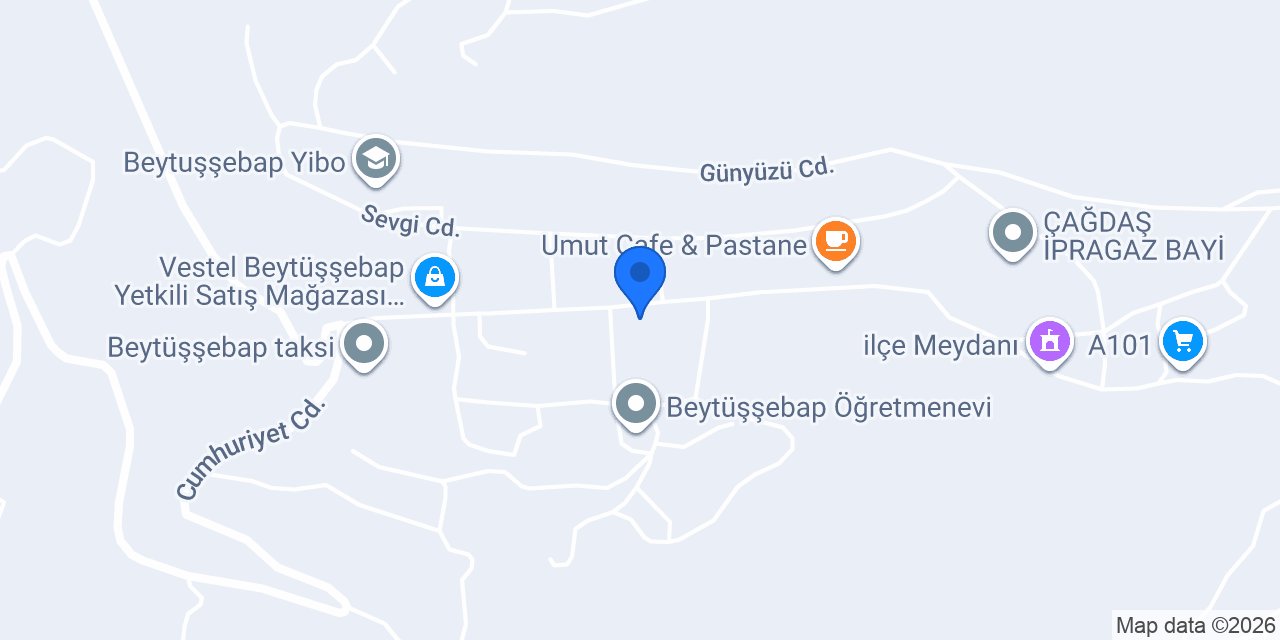 Beytüşşebap Noterliği konumu