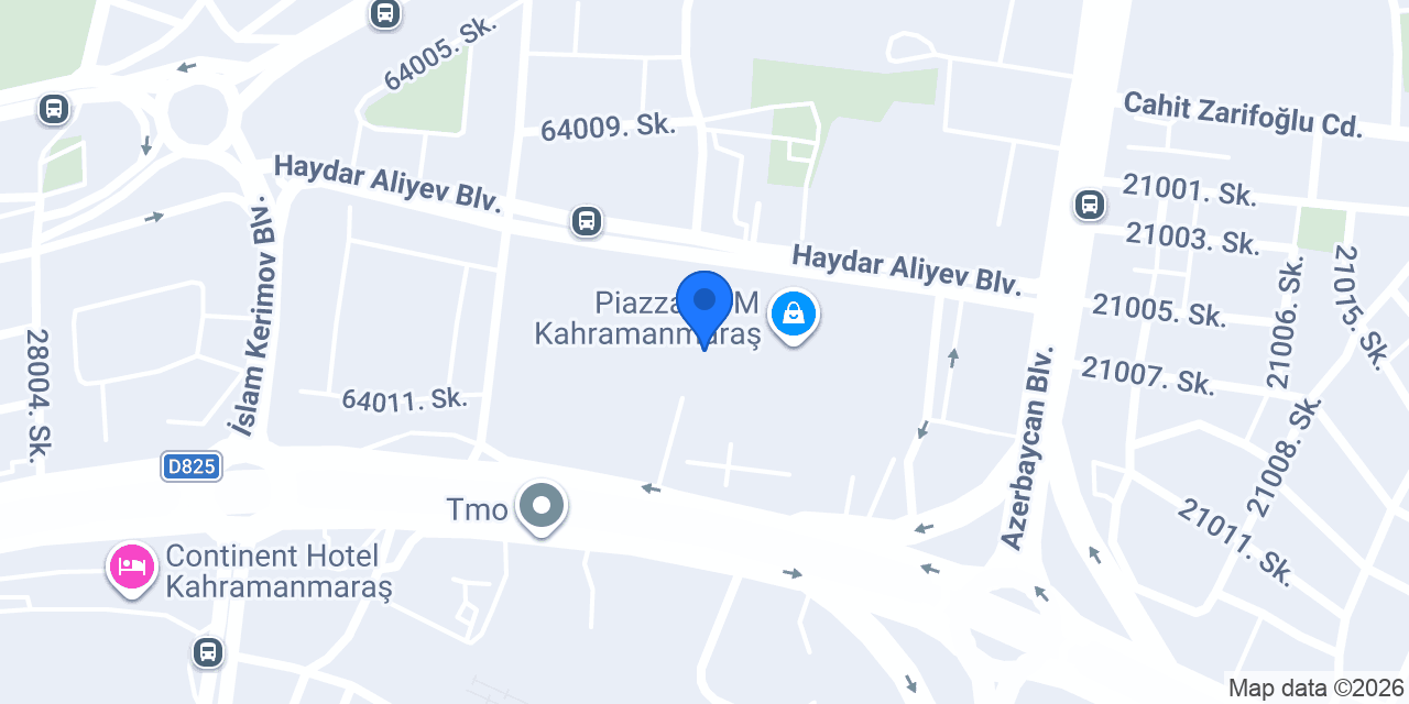 Kebo Piazza AVM Kahramanmaraş konumu
