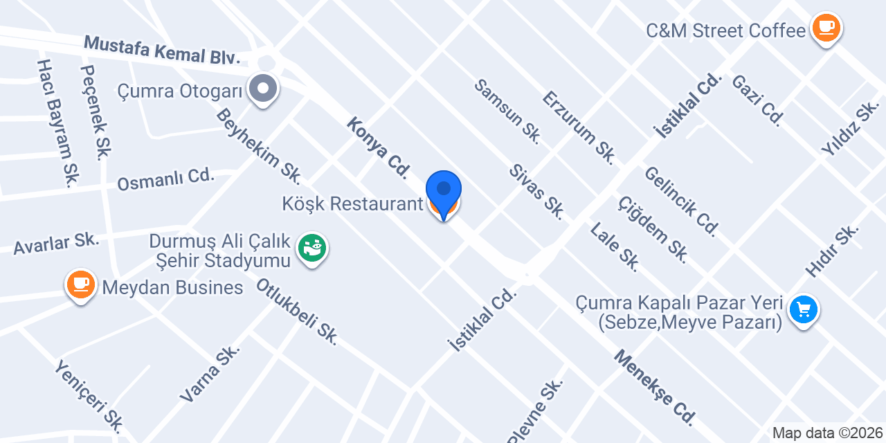 Köşk Restaurant konumu