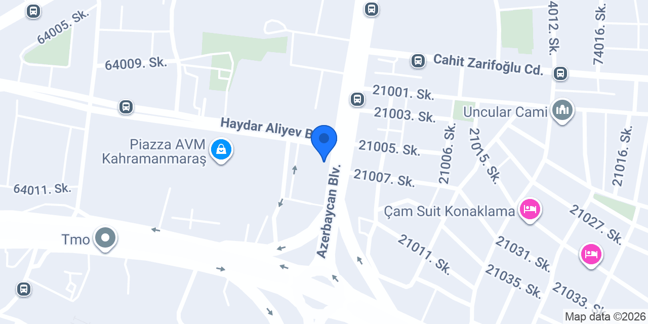 Av. İlyas ORHAN Kahramanmaraş Hukuk Bürosu konumu