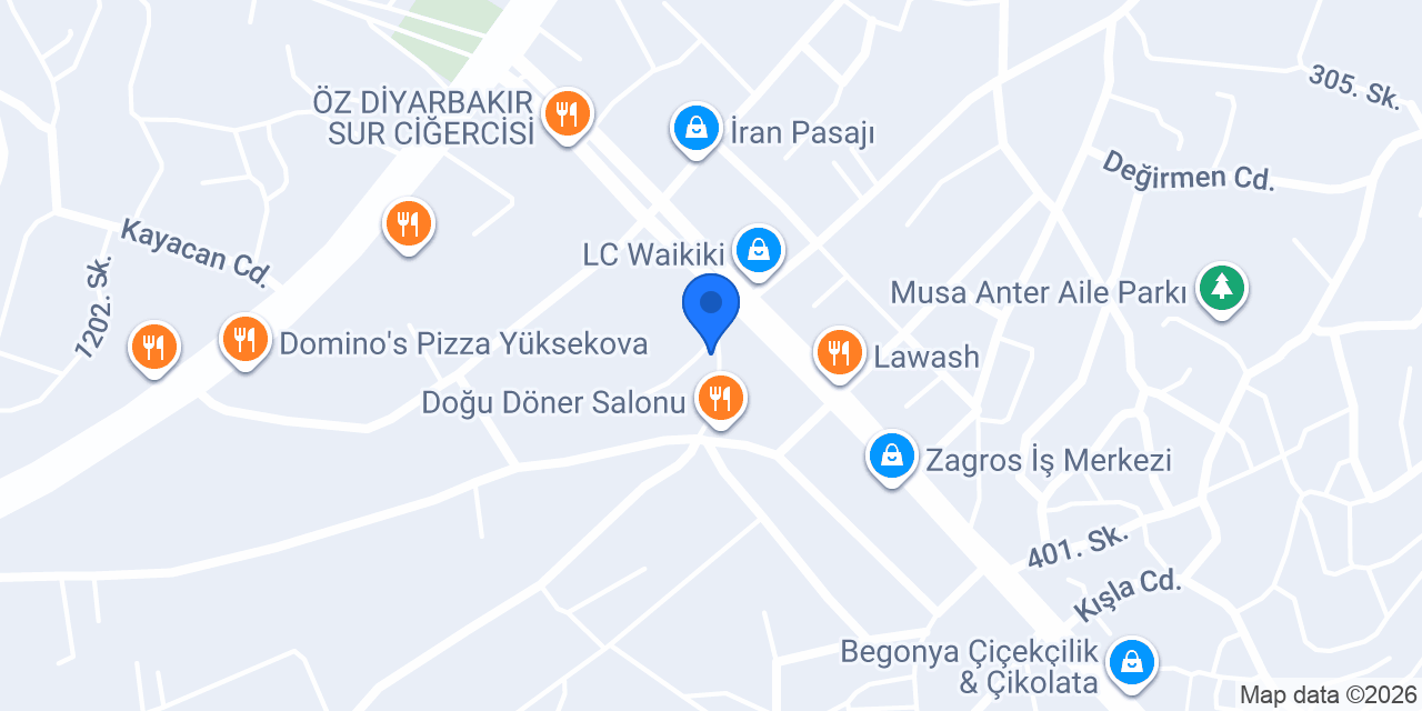 Güler çilingir ve anahtarcı konumu