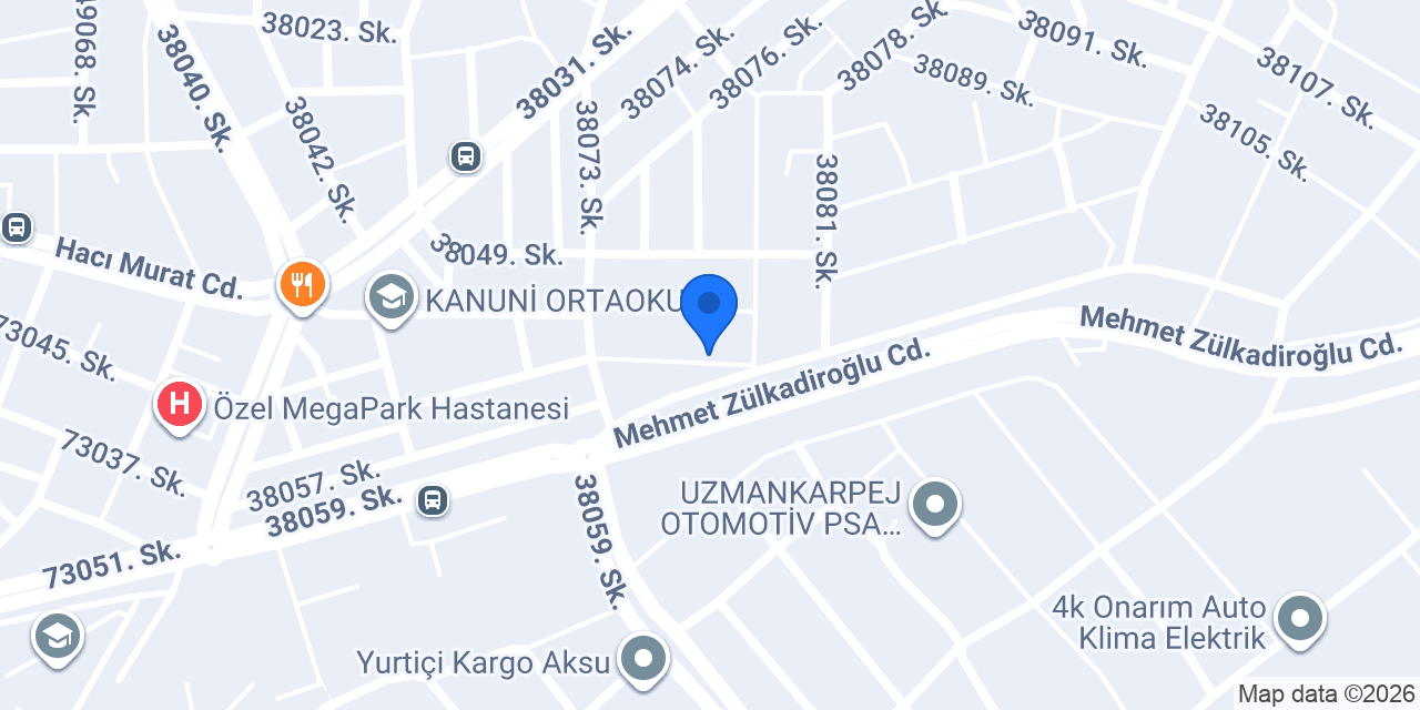 Metin Kaporta Boya konumu
