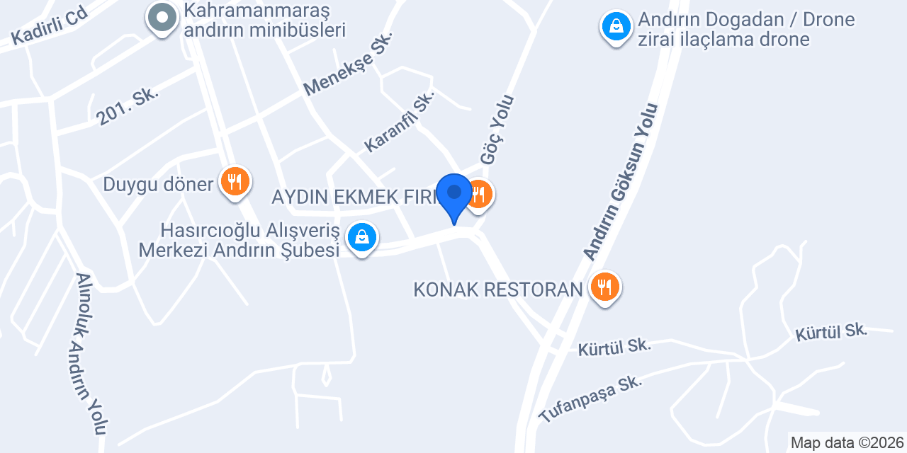Musalar Emlak Andırın konumu
