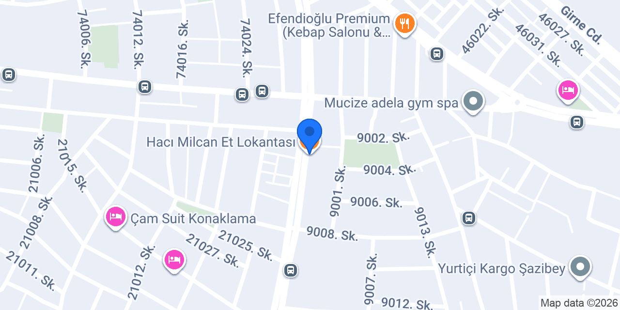 Hacı Milcan Et Lokantası konumu