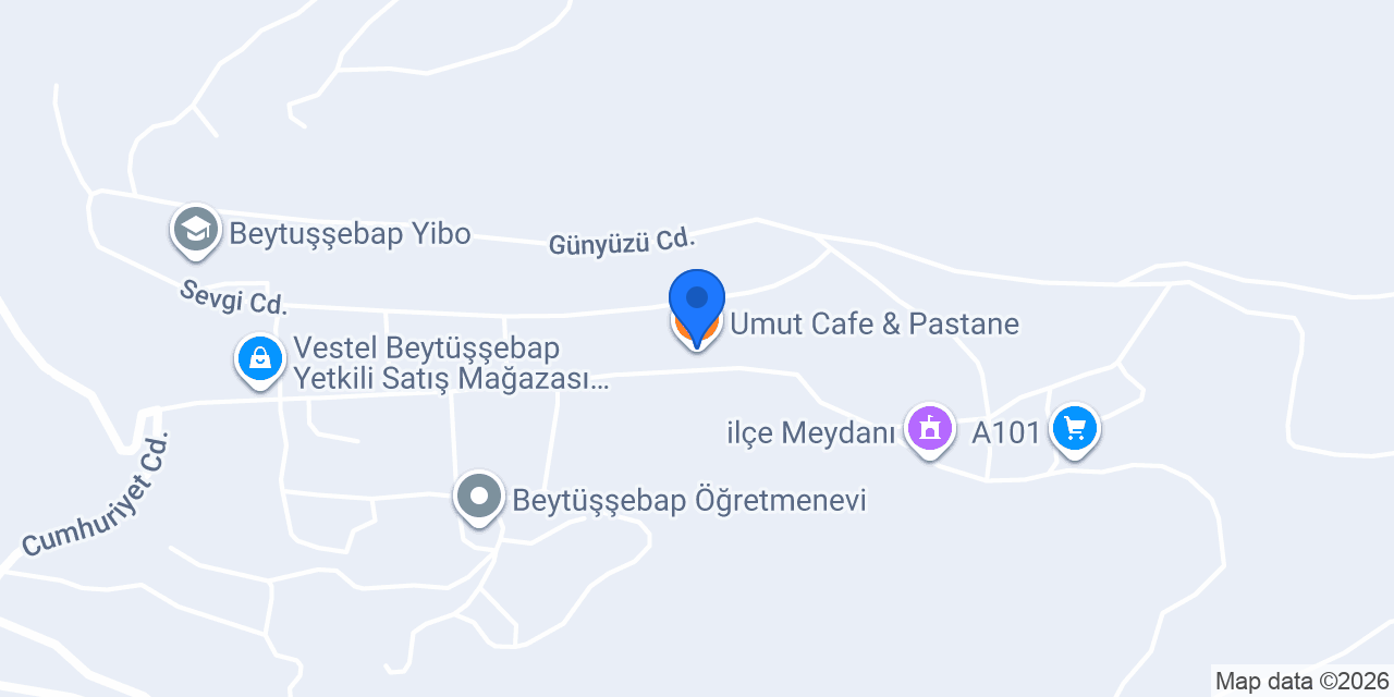 Umut Cafe & Pastane konumu
