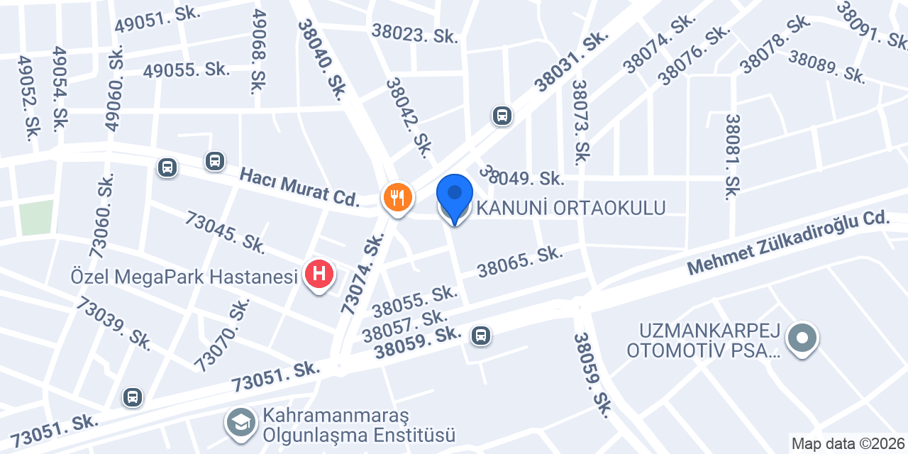 KANUNİ ORTAOKULU konumu
