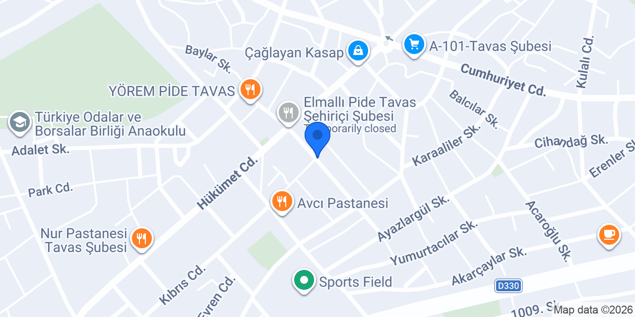 TAVAS ANAHTAR ÇİLİNGİR konumu