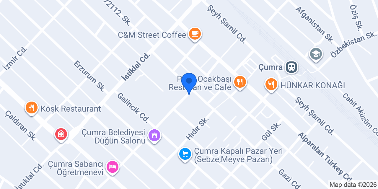 BİRTAT PASTANESİ ÇUMRA konumu