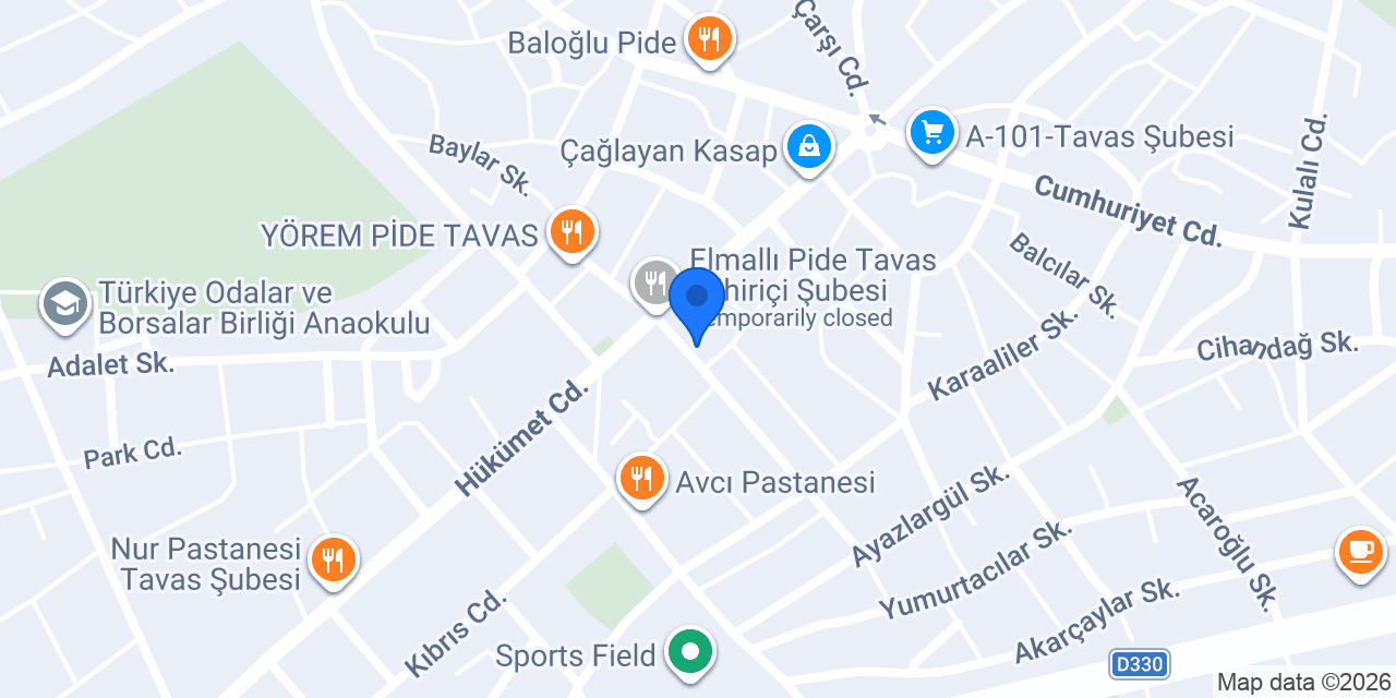 Deniz Eczanesi Tavas konumu