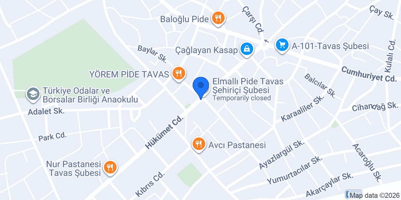 Yeni Eczane konumu