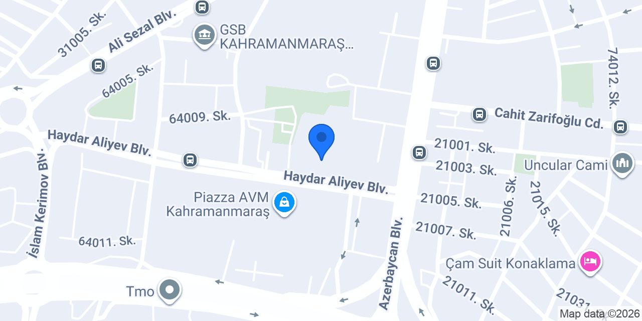 Adıyörem Çiğköfte Kahramanmaraş konumu