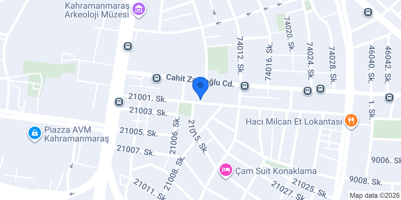 KAHRAMANMARAŞ ALİZE RENT A CAR konumu