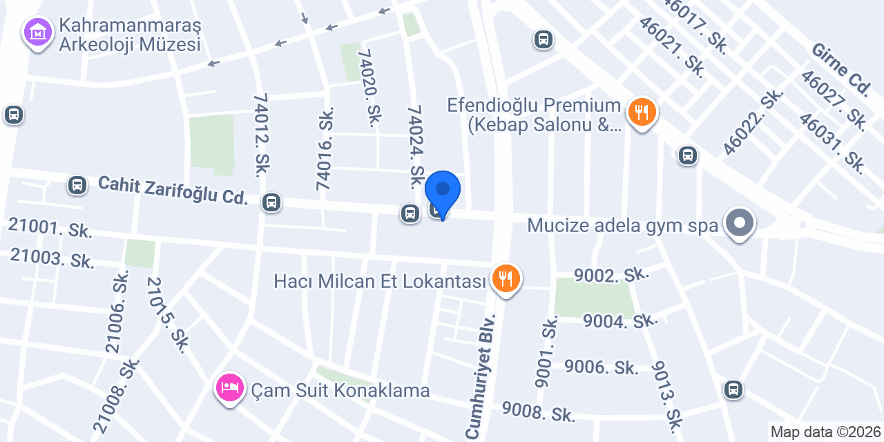 Marka Sürücü Kursu konumu