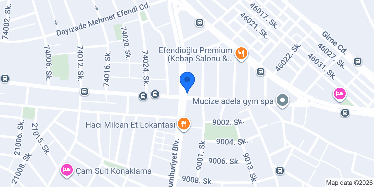 Nokta Oto Kiralama konumu