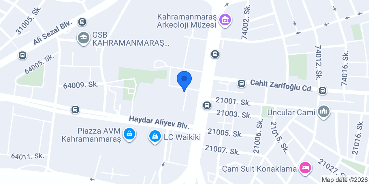 Murat Optik Kahramanmaraş konumu
