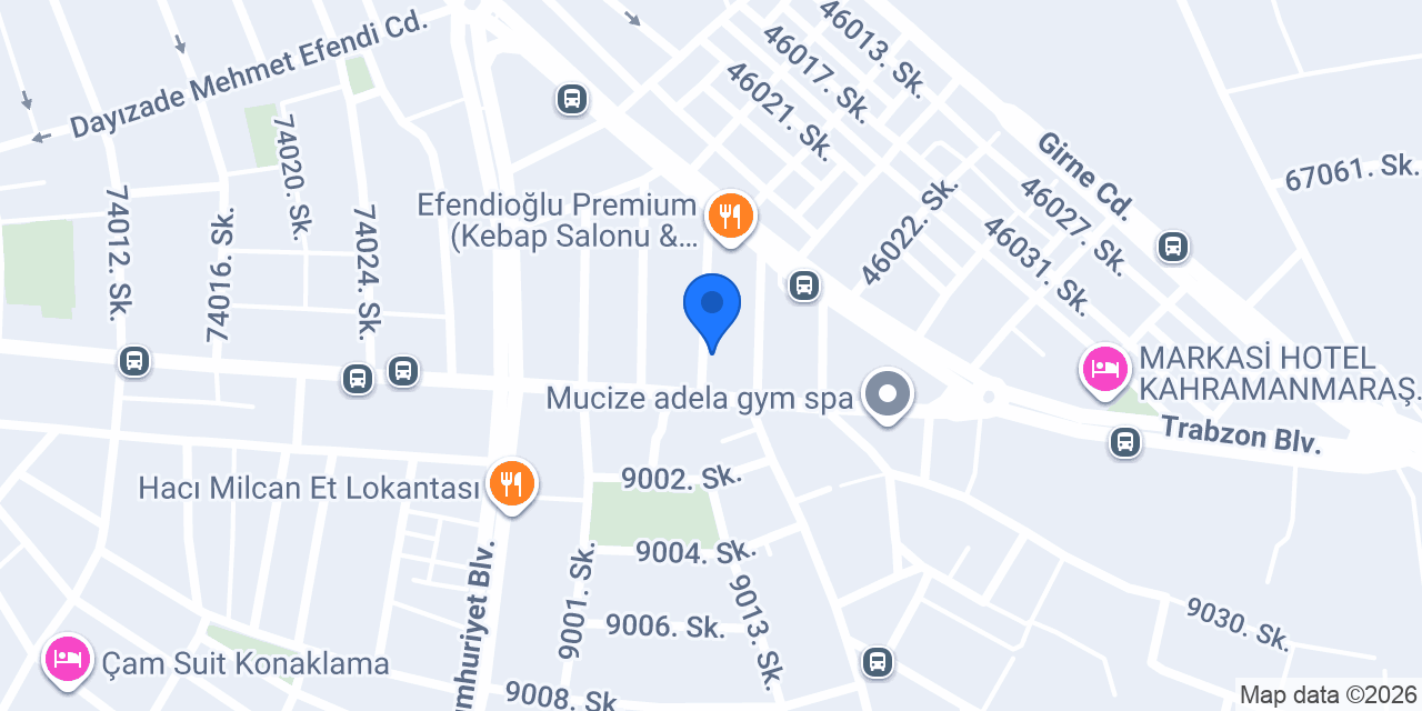 Brş Rezidans konumu