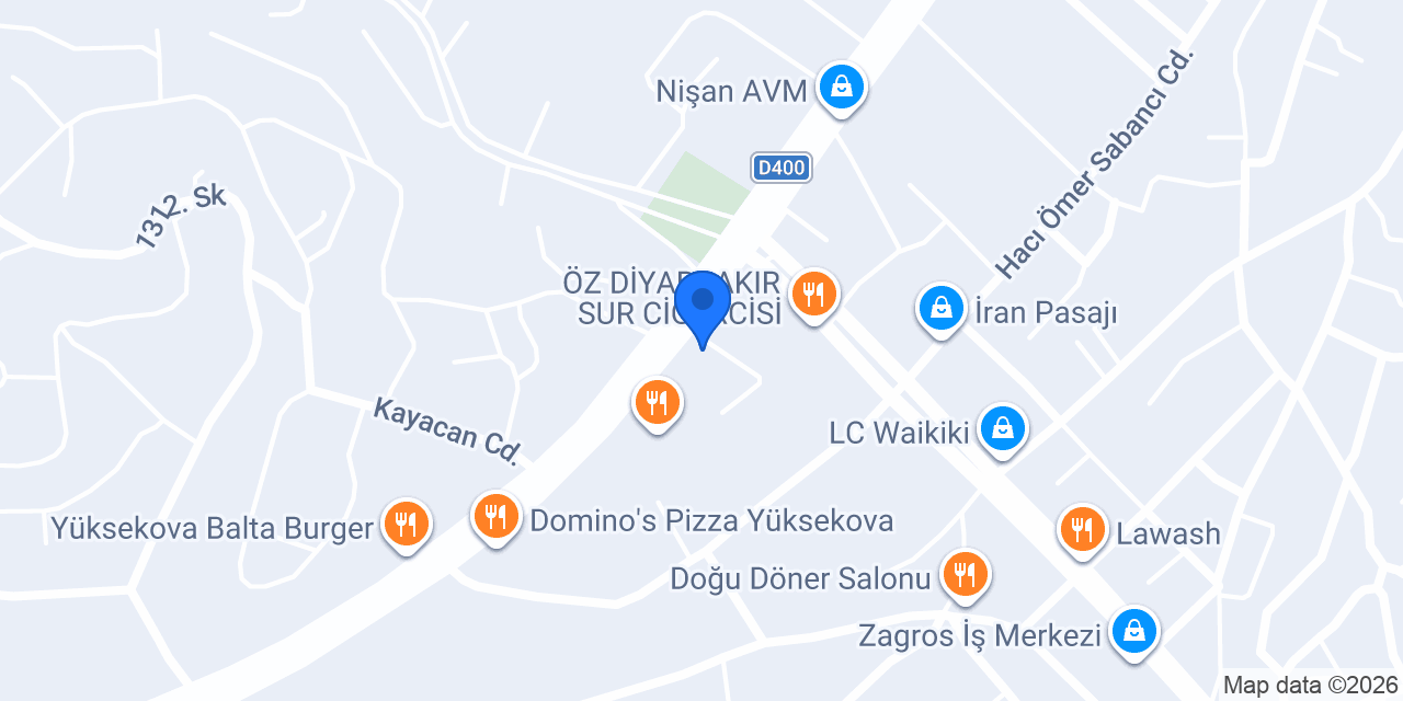 Halkbank Yüksekova Şubesi konumu