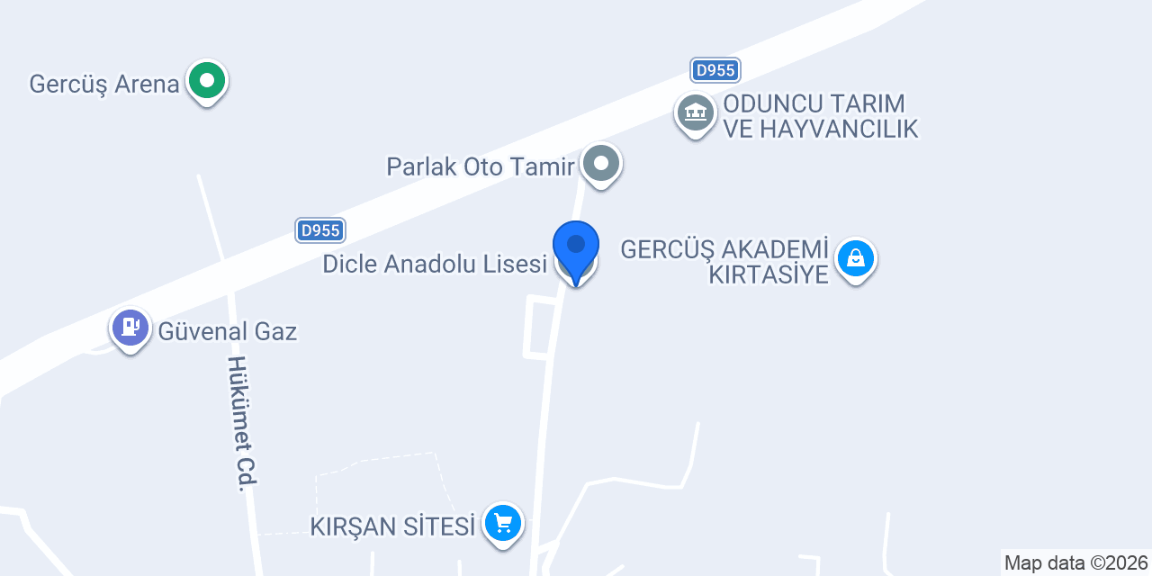 Dicle Anadolu Lisesi konumu
