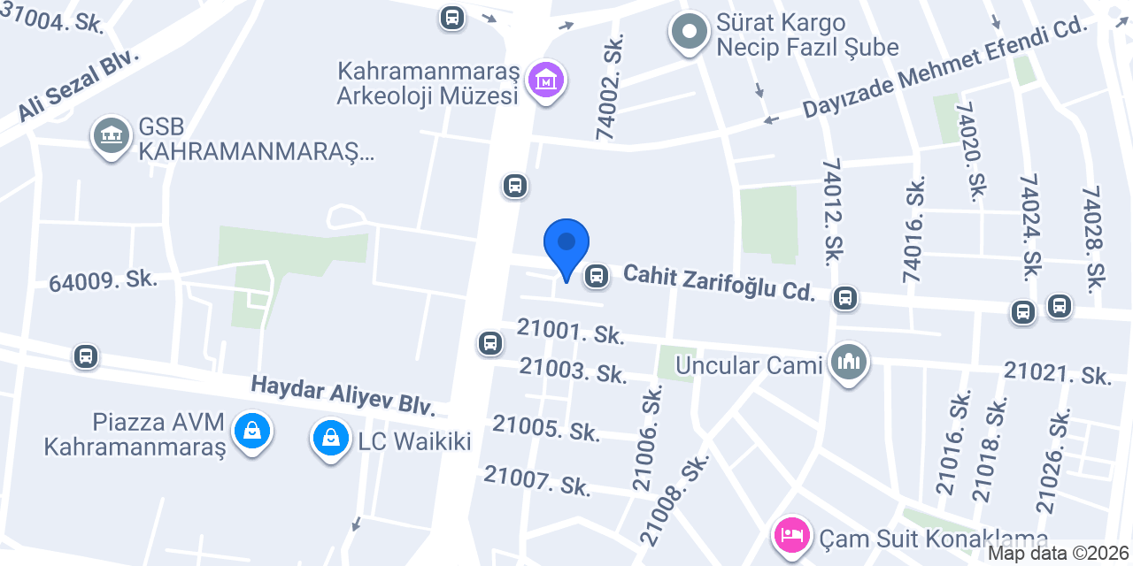 Sigorta Yelpazesi Kahramanmaraş Şubesi konumu
