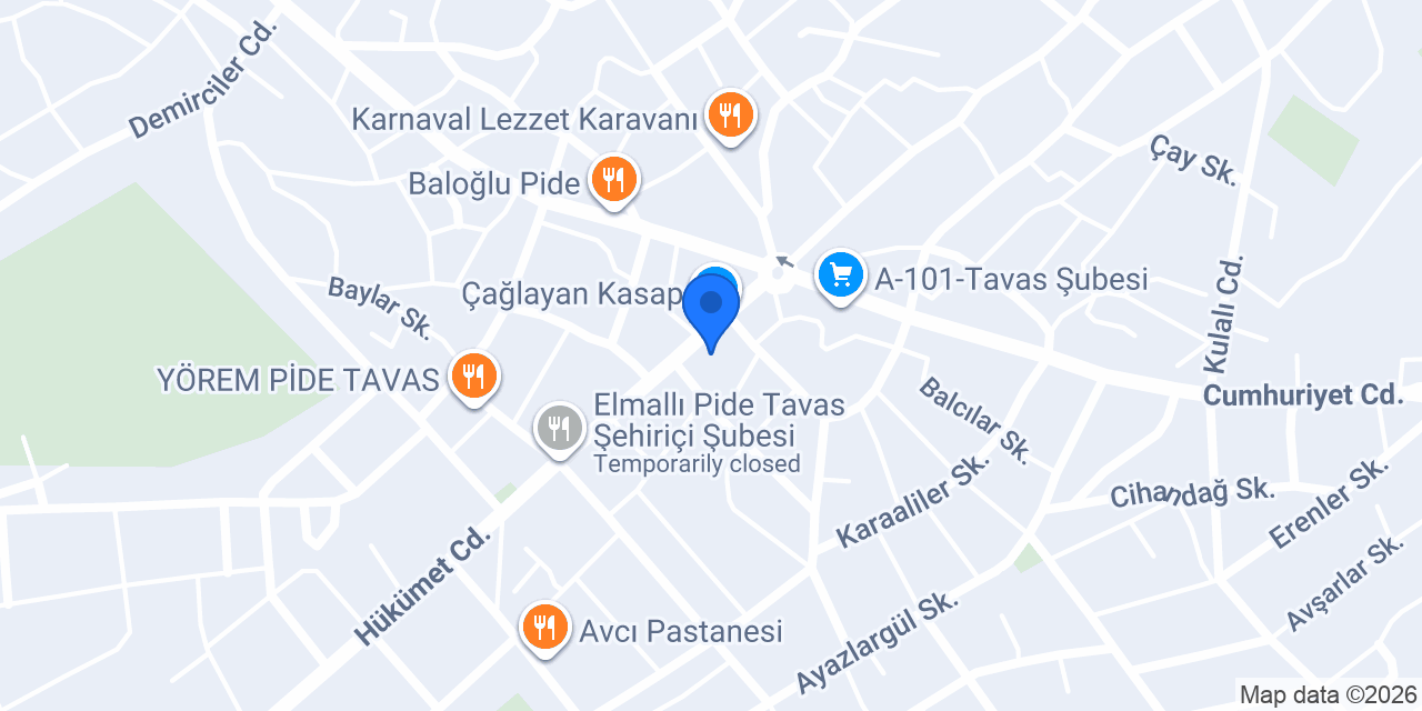 Tavas Noterliği konumu