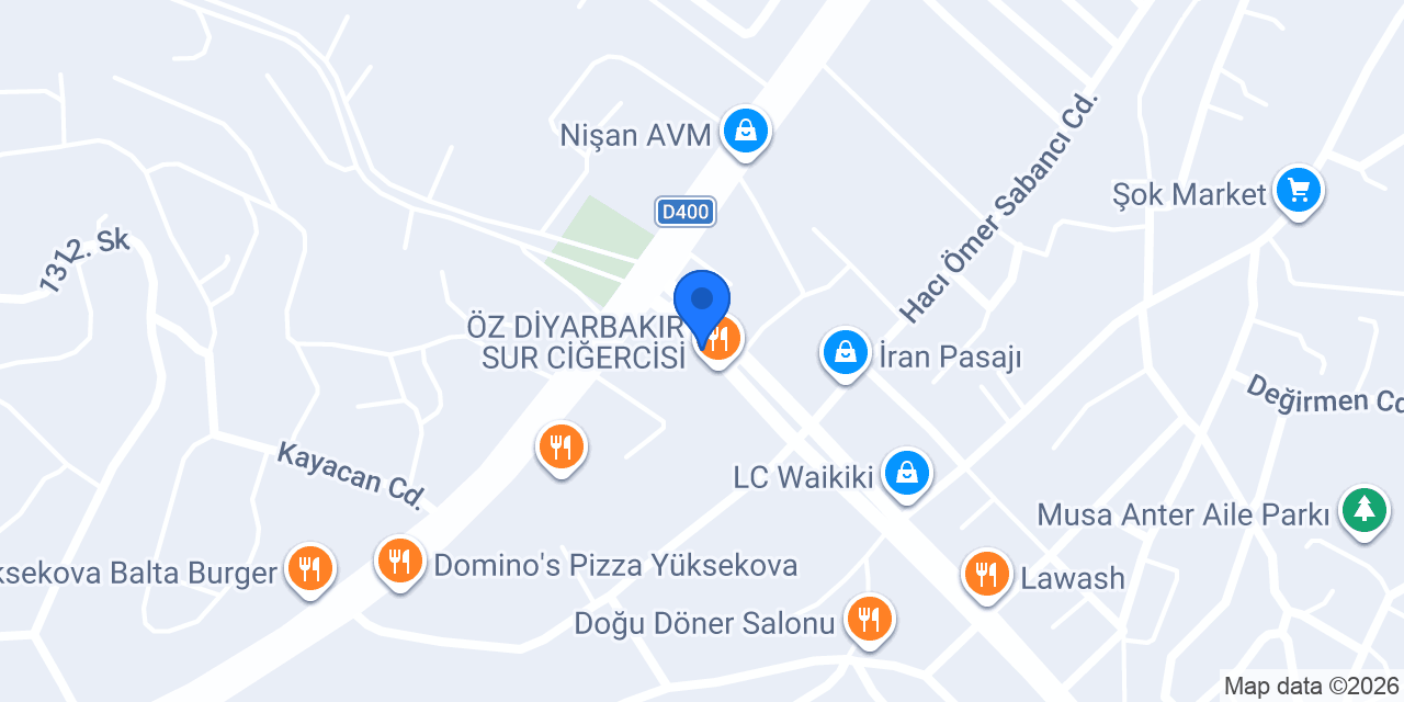 Dicle et market konumu