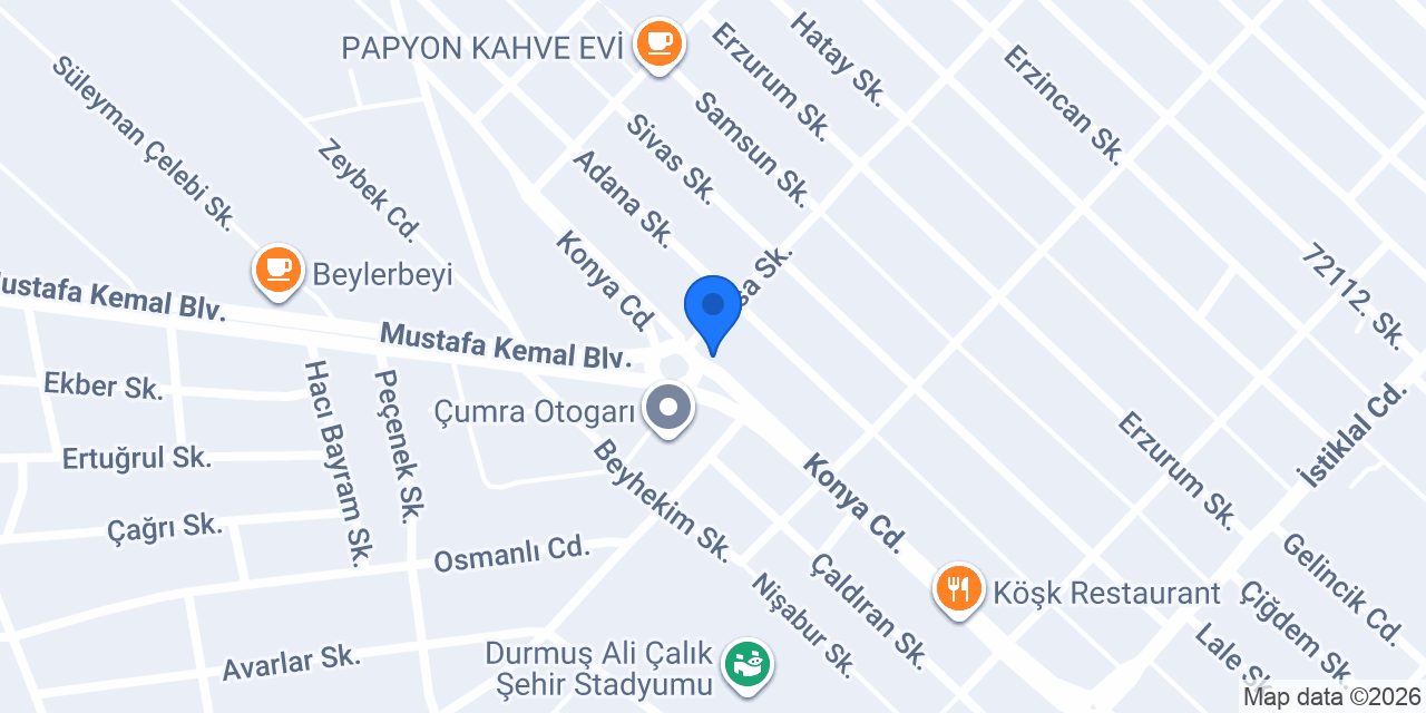 Veziroğlu Optik konumu