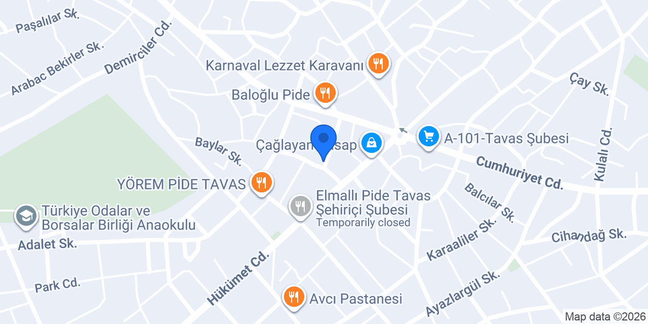 Tık Tık Pide Salonu konumu